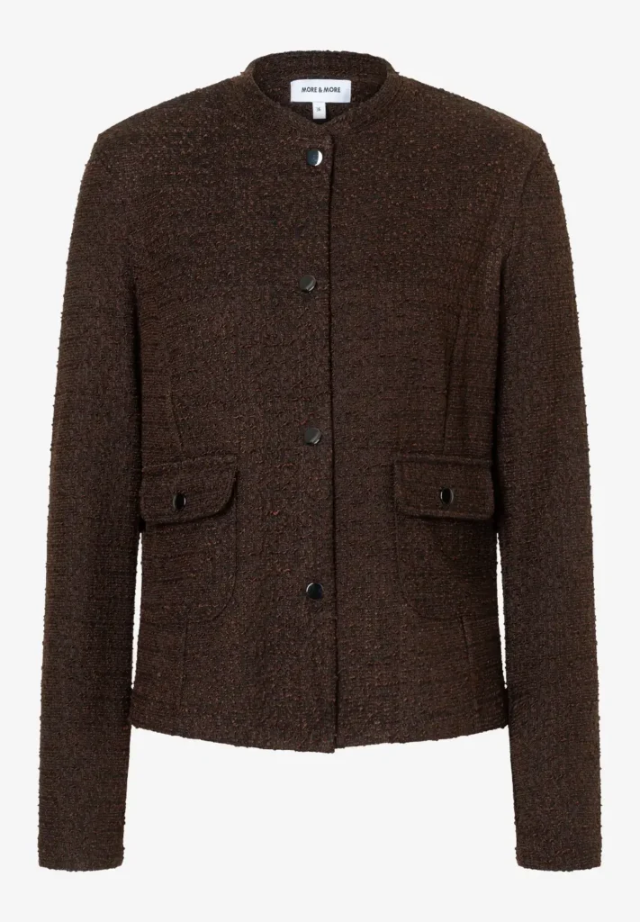 Bouclé Jersey Blazer Jacket
