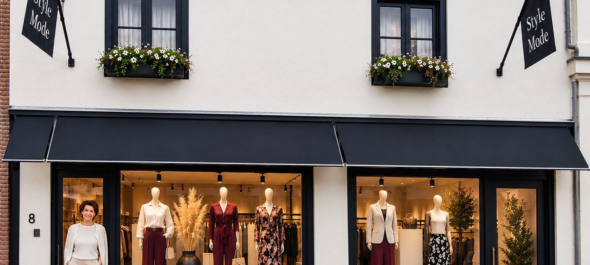 De etalage van Style Mode Lochem aan de Smeestraat