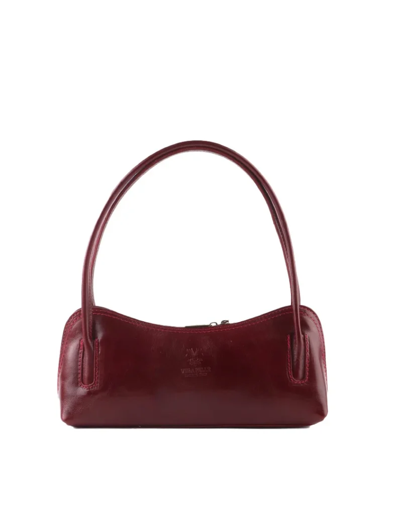 Handtas Leer Bordeaux