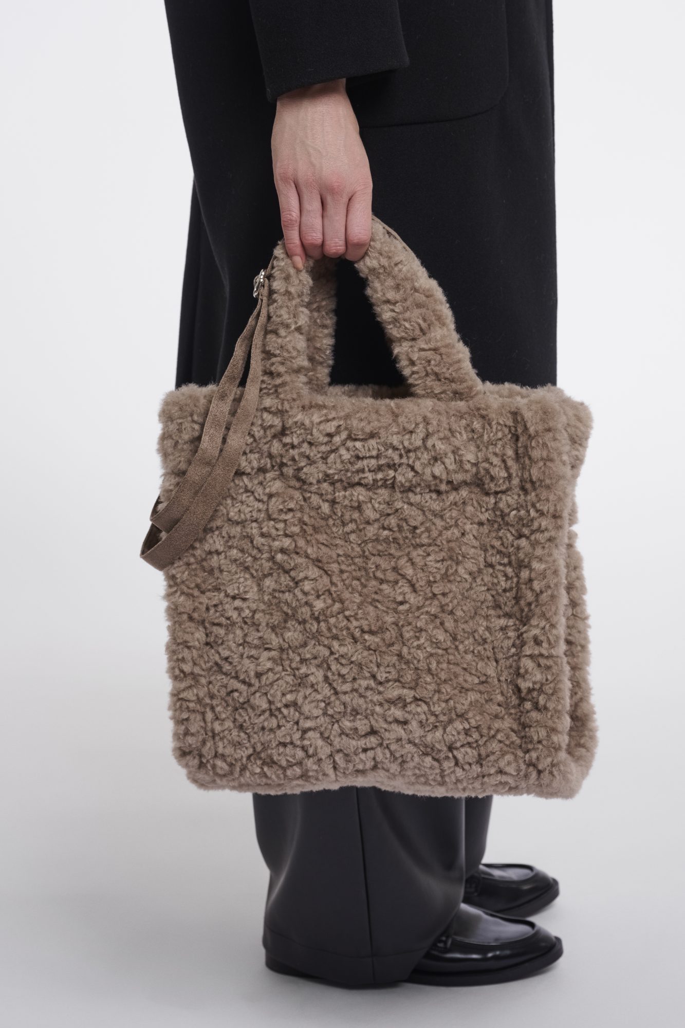 Teddy shopper in de kleur mocha latte