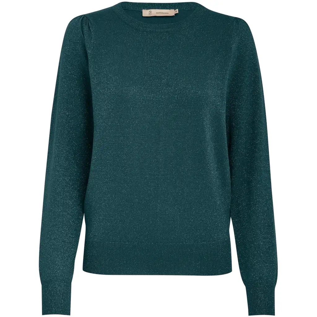 PCRemi Round Neck Long Sleeve Puff Knit Pullover