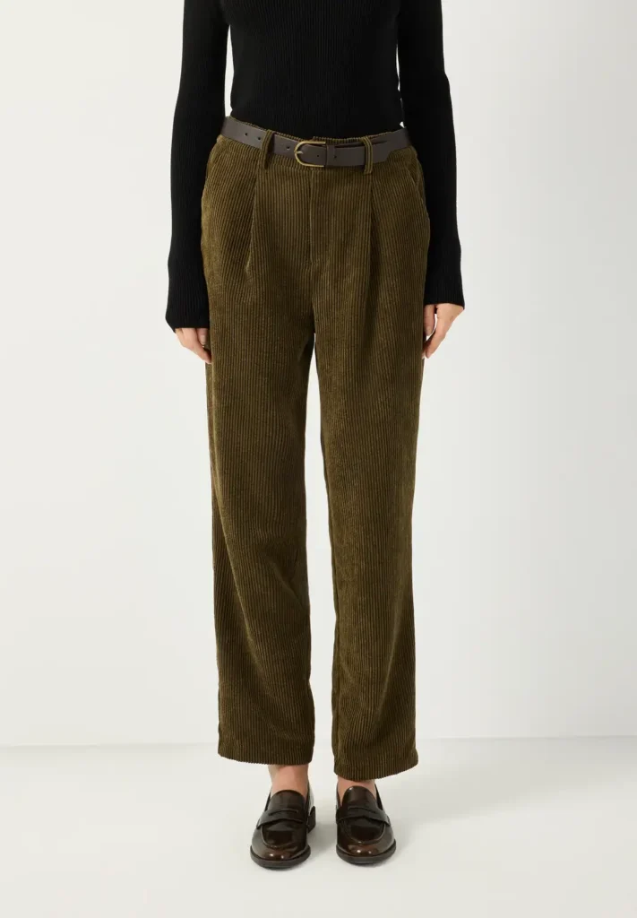 Broek Groen Rib
